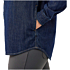 Джинсовая рубашка свободного кроя с длинными рукавами средней плотности
